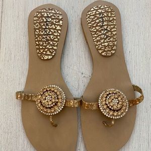 Handmade Swarovski sandals
